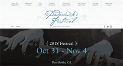 Desktop Screenshot of paderewskifest.com